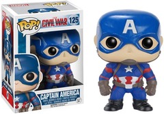 Funko Pop! Marvel: Captain Americs Civil War - Captain America 125 - Bobblehead